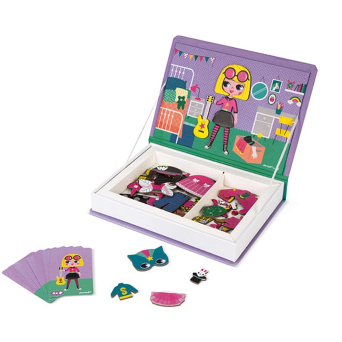 Janod Magnetibook - verkleedfeest meisjes