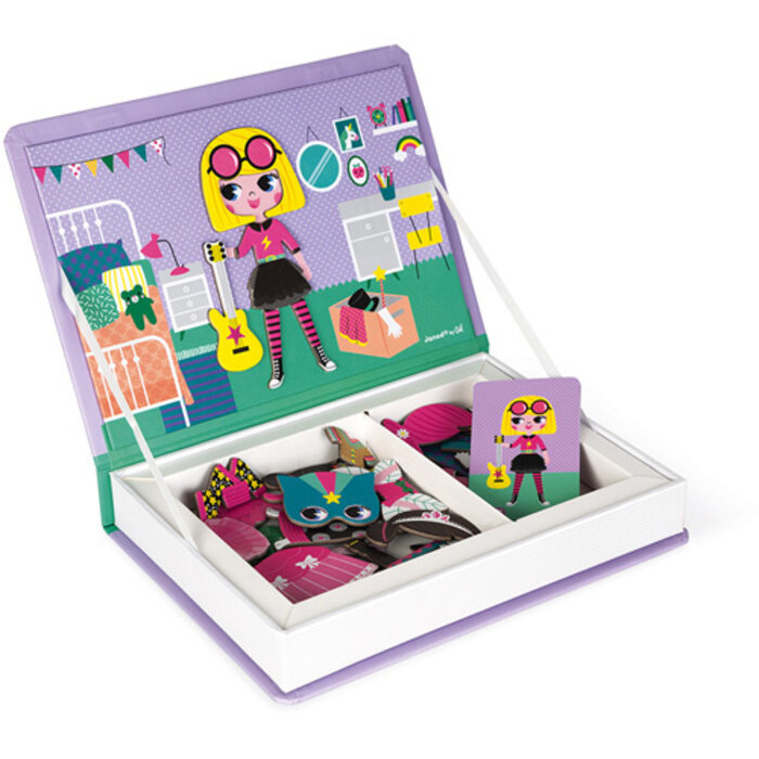 Janod Magnetibook - verkleedfeest meisjes
