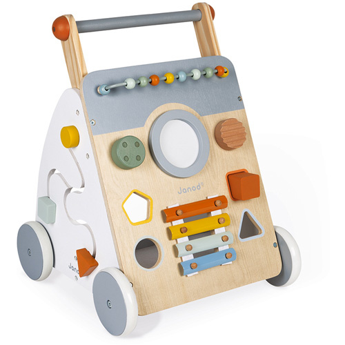 Janod, Baby loopwagen houten speelgoed - Sweet Cocoon, op voorraad - Educatief Speelgoed