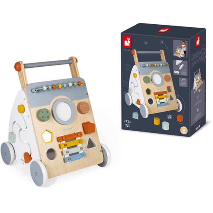 Janod Houten speelgoed - Babyloopwagen - Sweet Cocoon