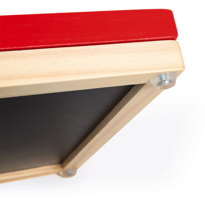 Janod School/magneetbordkoffer 4 in 1 - kleine letters leren