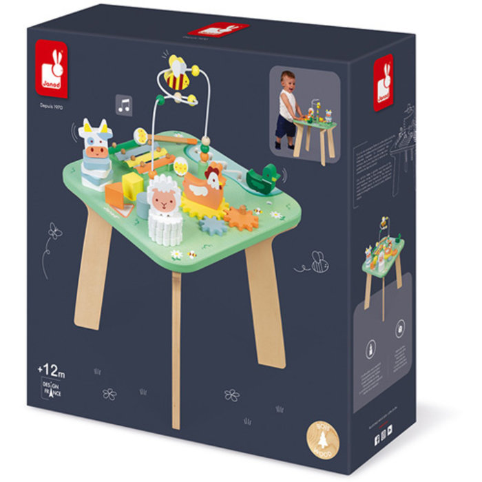 Janod Houten speelgoed  - activiteiten/speeltafel - de weide