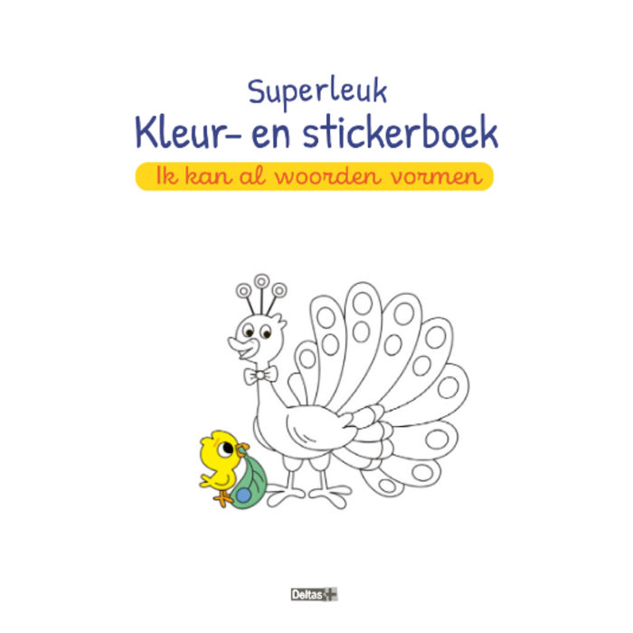 Deltas Superleuk kleur- en stickerboek - ik kan al woorden vormen (6-7 J.))