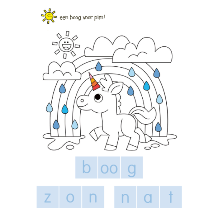 Deltas Superleuk kleur- en stickerboek - ik kan al woorden vormen (6-7 J.))