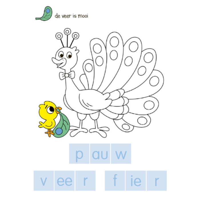 Deltas Superleuk kleur- en stickerboek - ik kan al woorden vormen (6-7 J.))