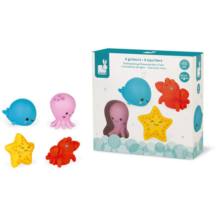 Janod Badspeelgoed - spuitfiguur zeedieren