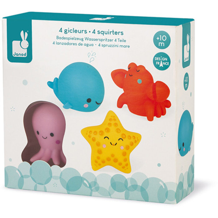 Janod Badspeelgoed - spuitfiguur zeedieren