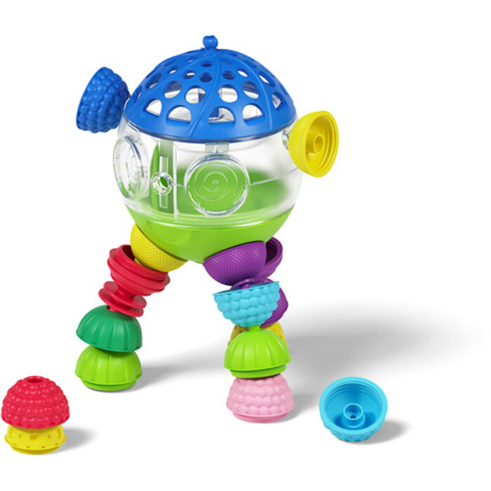 Lalaboom Badspeelgoed - plonsbal en educatieve kralen (12 stuks)