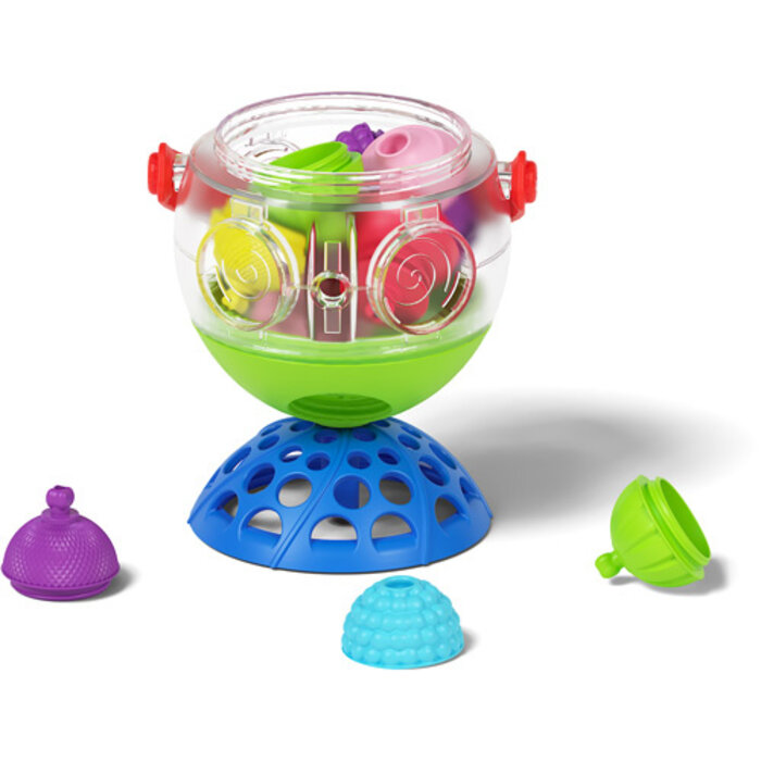 Lalaboom Badspeelgoed - plonsbal en educatieve kralen (12 stuks)