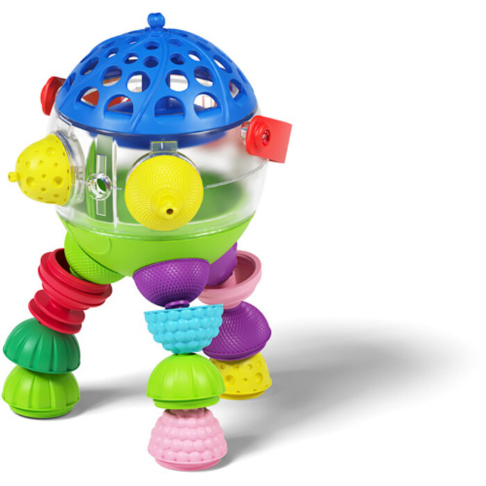 Lalaboom Badspeelgoed - plonsbal en educatieve kralen (12 stuks)