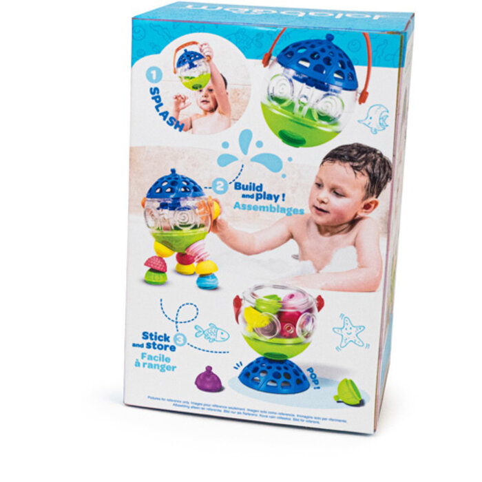 Lalaboom Badspeelgoed - plonsbal en educatieve kralen (12 stuks)