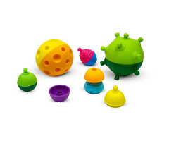 Lalaboom Sensorische ballen en educatieve kralen ( 12 stuks )