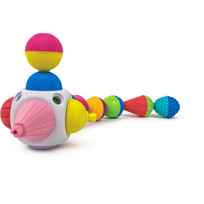 Lalaboom Mini kubus met educatieve kralen ( 9 stuks )