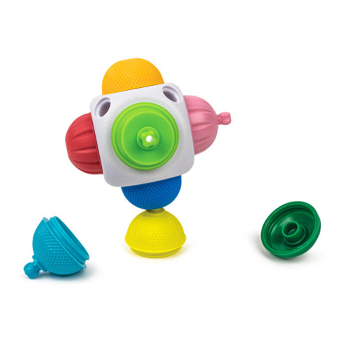Lalaboom Mini kubus met educatieve kralen ( 9 stuks )