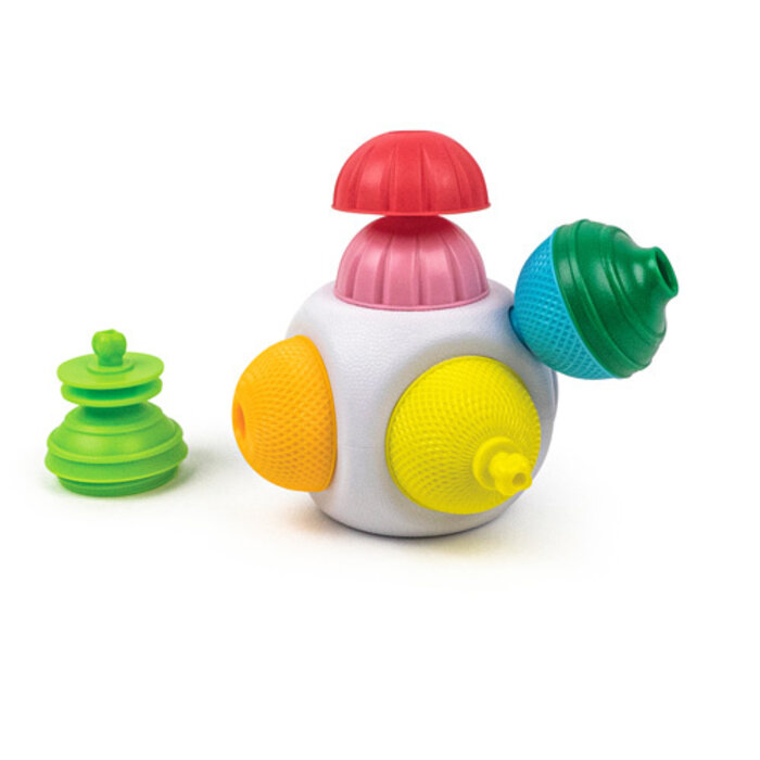 Lalaboom Mini kubus met educatieve kralen ( 9 stuks )