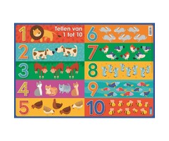 Deltas Educatieve onderlegger - tellen van 1 tot 10  (preschool)