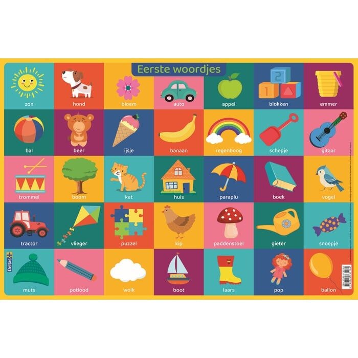 Deltas Educatieve onderlegger - eerste woordjes (preschool)