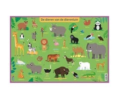Deltas Educatieve onderlegger - de dieren van de dierentuin (preschool)
