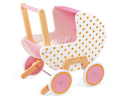 Janod Houten poppenwagen - candy chic
