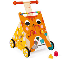 Janod Houten duwkar/loopwagen - Activiteiten Kat