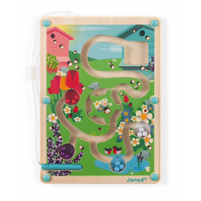 Janod Houten behendigheidsspel - magnetisch doolhof, Bijenkorf