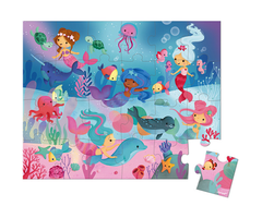 Janod Puzzelkoffer - zeemeerminnen (24 stukjes)