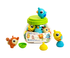 Lalaboom Educatieve kralen  met 3 dieren  (21 stuks)