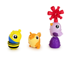 Lalaboom Set dieren (6 stuks) paars