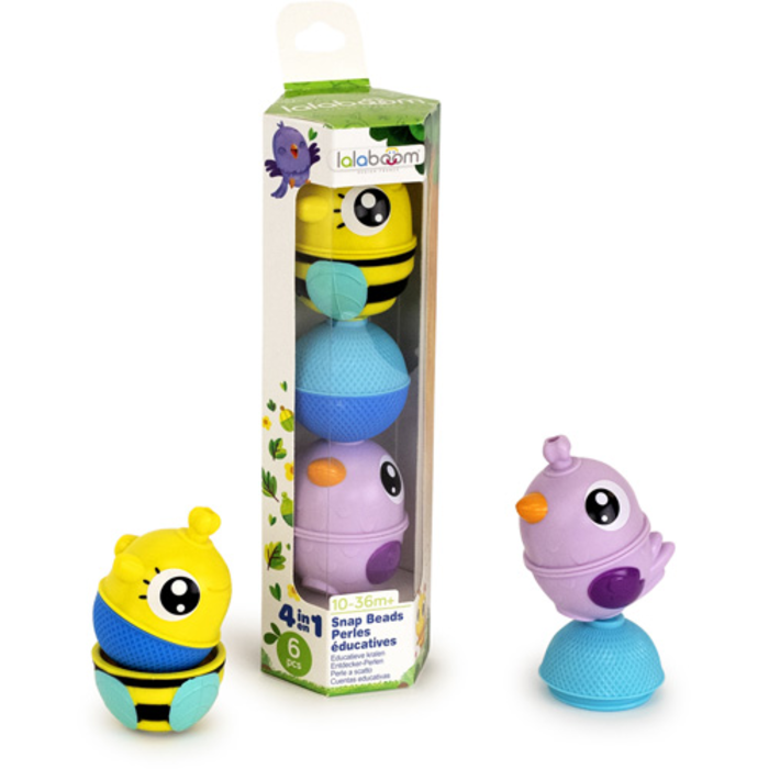 Lalaboom Set dieren (6 stuks) paars