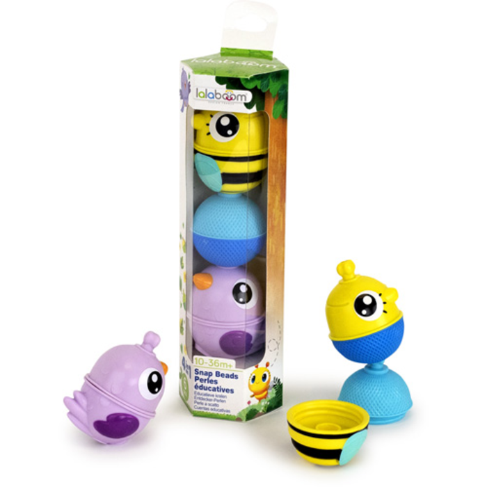 Lalaboom Set dieren (6 stuks) paars