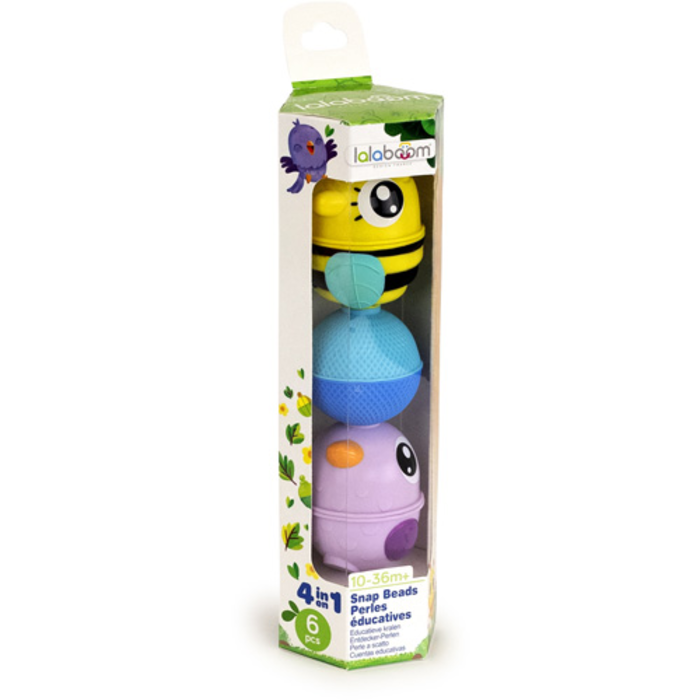 Lalaboom Set dieren (6 stuks) paars