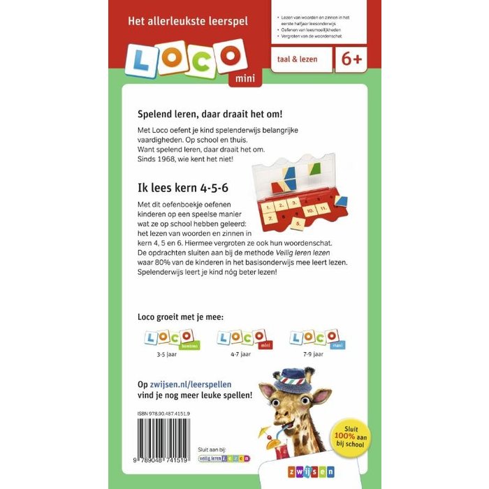 Loco Veilig leren lezen - ik lees kern 4,5,6 (mini)