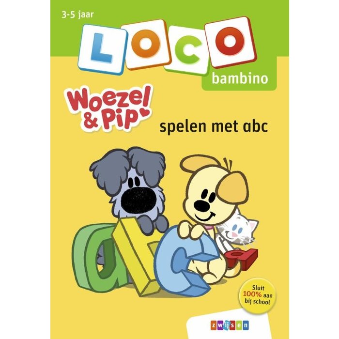 Loco Woezel & Pip pakket - basisdoos en 2 boekjes - letters en cijfers (bambino)