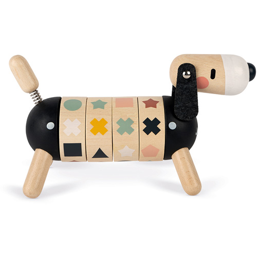 ideologie Ontbering Stralend Janod, Houten speelgoed - hond met vormen en kleuren, 2+, op voorraad -  Educatief Speelgoed