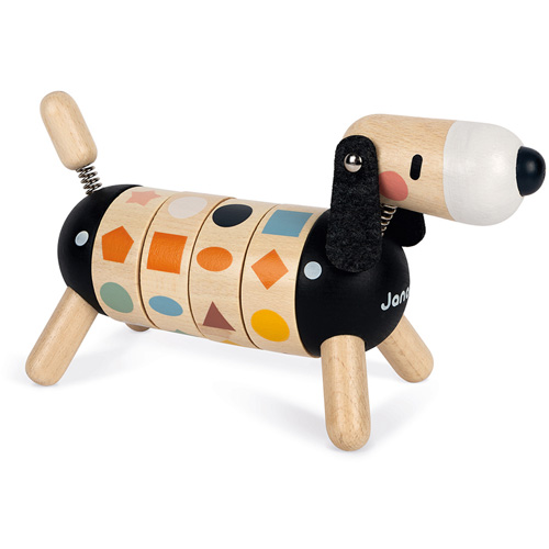 springen kast zuiverheid Janod, Houten speelgoed - hond met vormen en kleuren, 2+, op voorraad -  Educatief Speelgoed