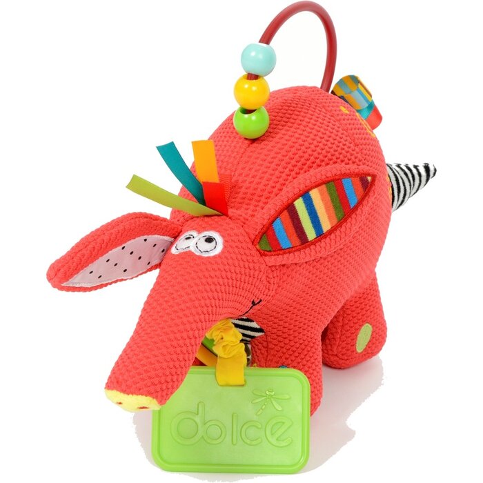 Dolce Toys baby aardvarken Archie- activiteitenknuffel