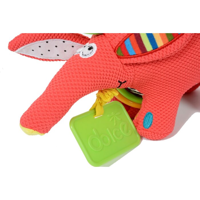 Dolce Toys baby aardvarken Archie- activiteitenknuffel