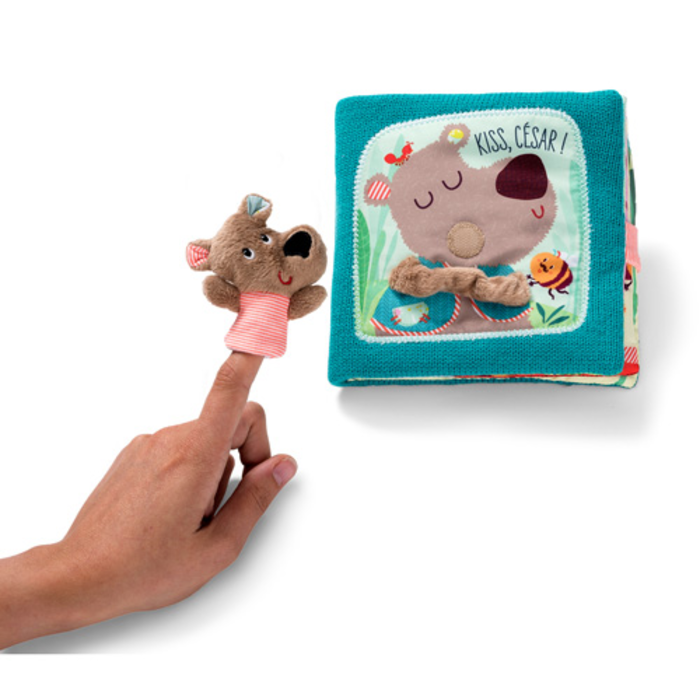 Lilliputiens Stoffen boek - knuffels van Cesar