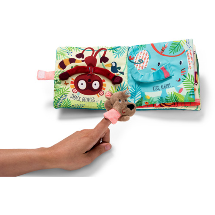 Lilliputiens Stoffen boek - knuffels van Cesar