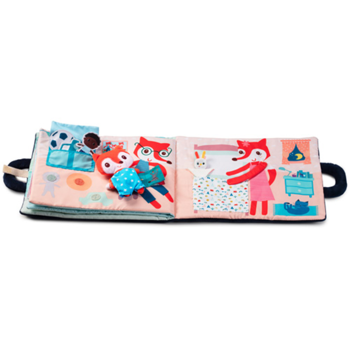 Lilliputiens Stoffen doeboek - slaap zacht klein vosje