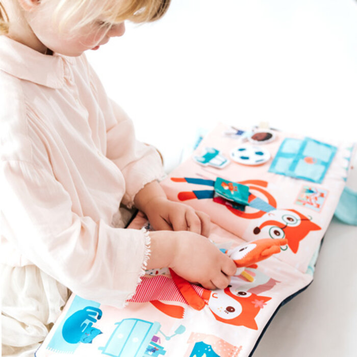 Lilliputiens Stoffen doeboek - slaap zacht klein vosje