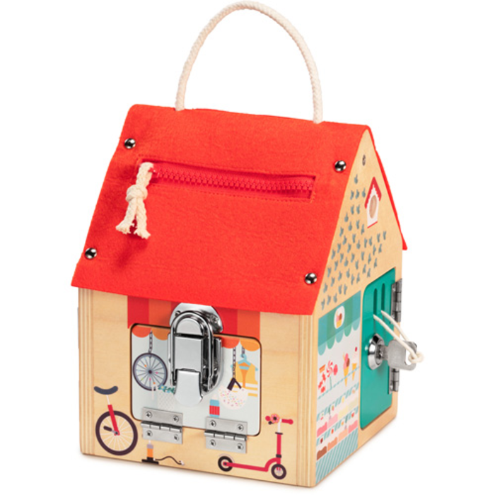 Lilliputiens Houten huis met sloten (grendelhuis)