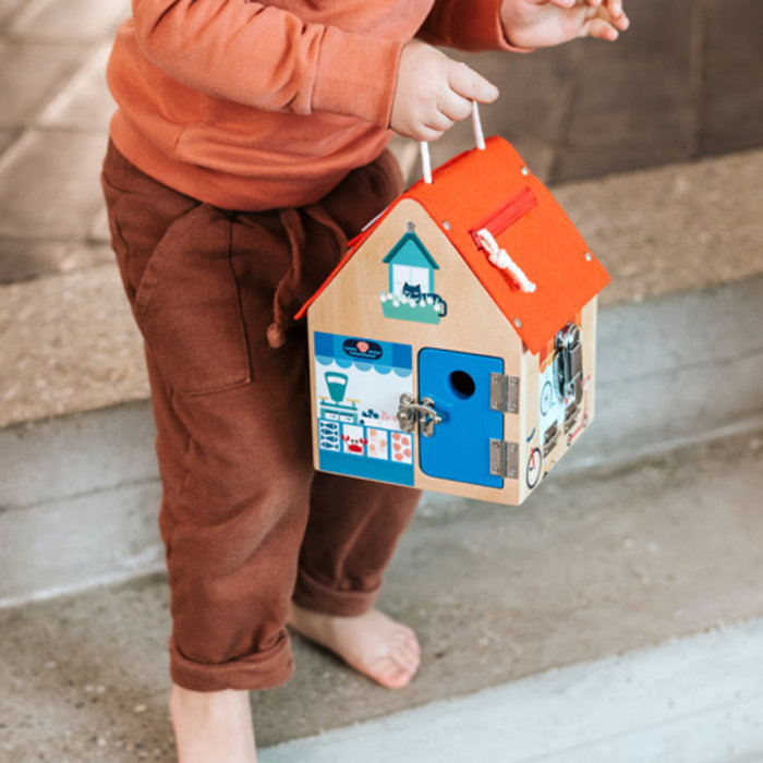 Lilliputiens Houten huis met sloten (grendelhuis)