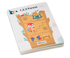 Lilliputiens Kartonnen, mijn eerste puzzelboek - 1,2,3 bos