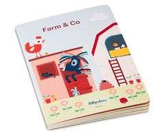 Lilliputiens Kartonnen, mijn eerste puzzelboek - boerderij