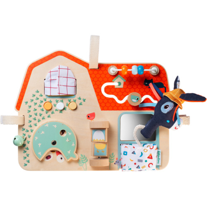 Lilliputiens Houten activiteitenpaneel  - boerderij