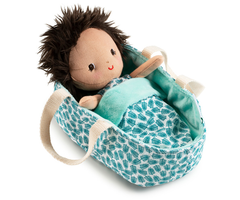 Lilliputiens Stoffen pop met mandje - Ari