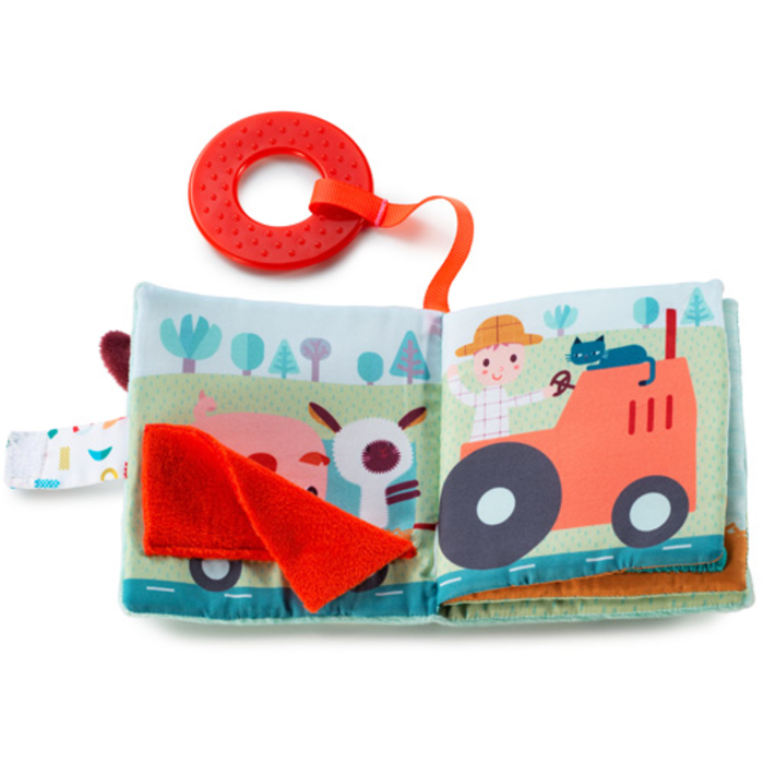 Lilliputiens Stoffen kijk- en speelboek - de boerderij