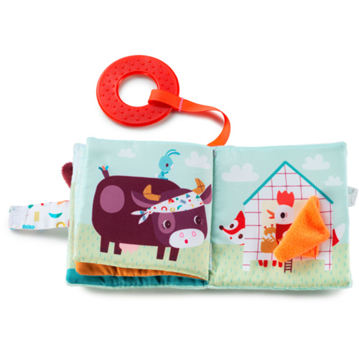 Lilliputiens Stoffen kijk- en speelboek - de boerderij