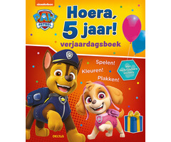 Deltas - Paw Patrol Verjaardagsboek - Paw Patrol Hoera, 5 jaar